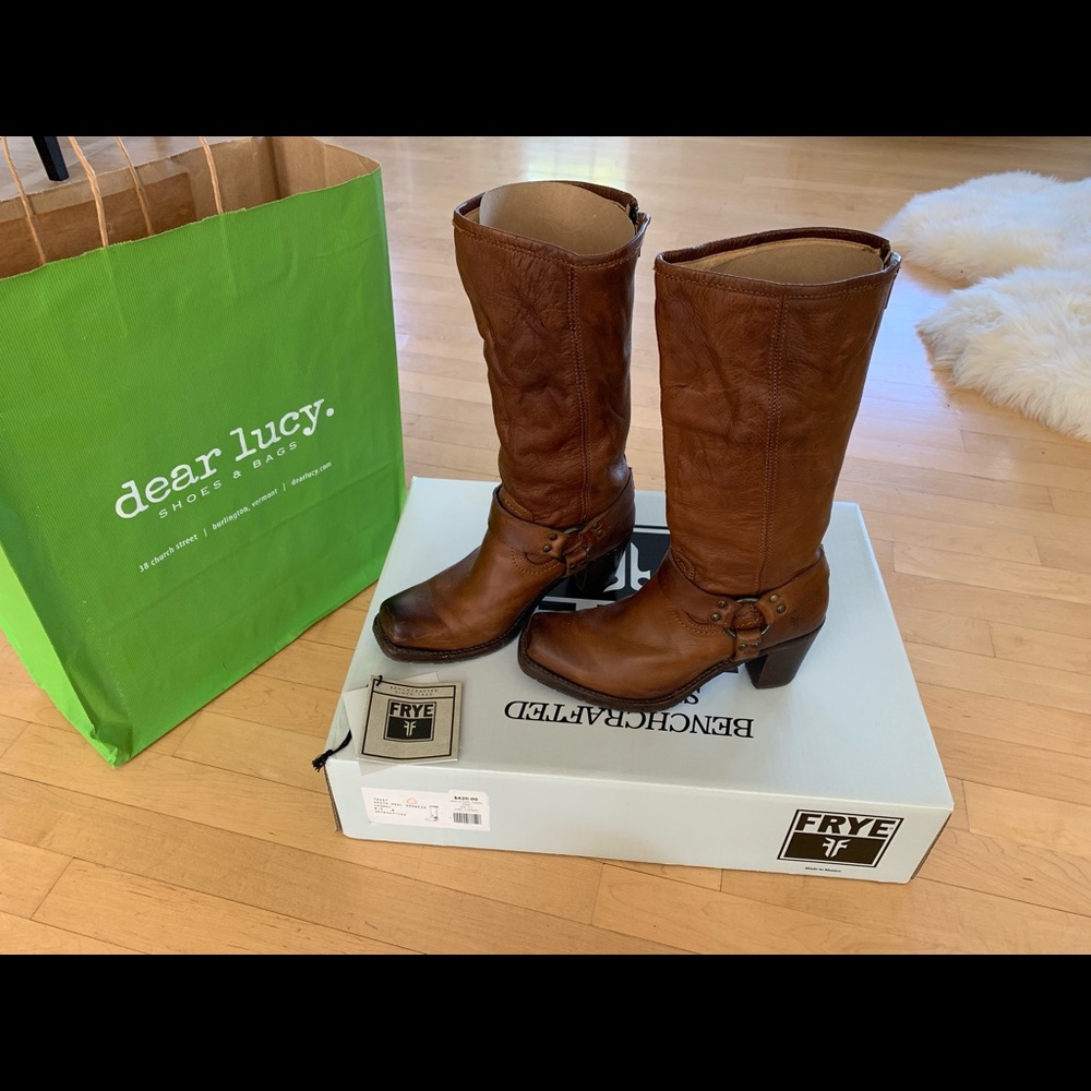 FRYE Heath heel harness boot 8.5